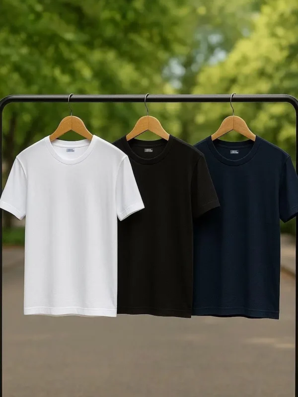3 Men's Cotton T-Shirt Premium Fit